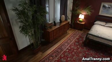 Mandy Mitchell Hard TS Cock Anal Fucks Male Sub Reuven First Date Bed Games