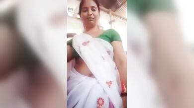 Gouthami reddy manthena removing saree blouse showing Nude boobs to husband