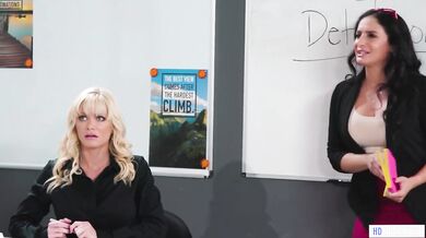 GIRLSWAY Lesbian Teachers Getting Caught In The Act – Serene Siren, Sheena Ryder And Brooklyn Gray