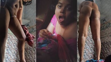Desi bengali Boudi bathing xxx