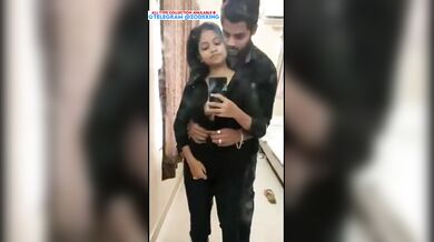 Girlfriend big boobs pressing sex mms tape in hotel Telegram @ZodxKing